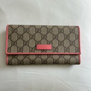 Gucci Brown and Pink Wallet